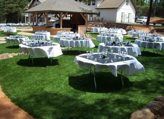 婚庆场地绿化人造草坪案例